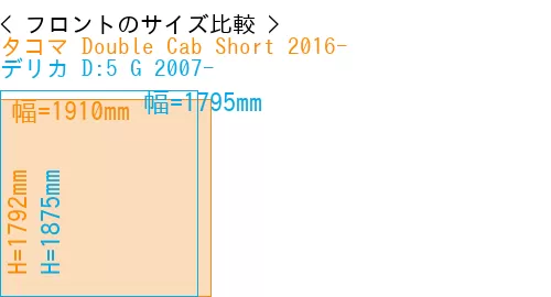 #タコマ Double Cab Short 2016- + デリカ D:5 G 2007-